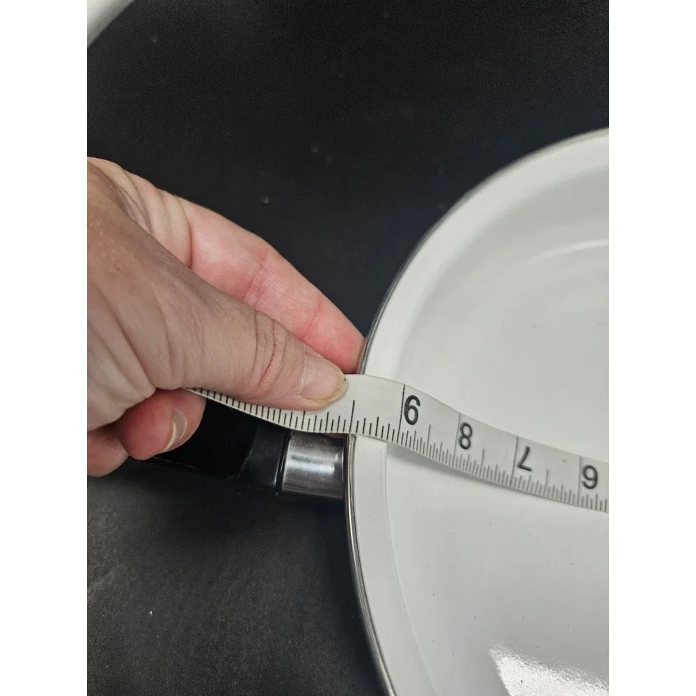 Vintage Enamelware Apple & Grape Medium Sauce Pan